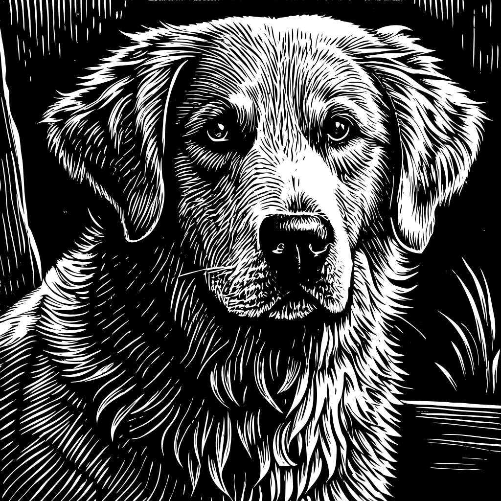 Laser engraving SVG example - textured engraving style for laser cutting